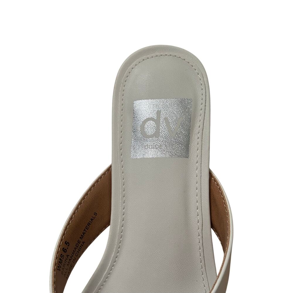 Dolce Vita Brevel True White Satin Kitten Heel Sandals Women’s Size 6.5 - Picture 5 of 8